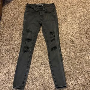 Black American Eagle Outfitters Jeggings